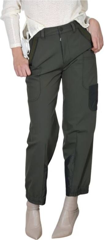 High Brede broek Groen Dames