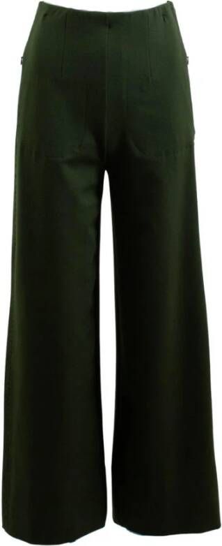 High Brede broek Groen Dames