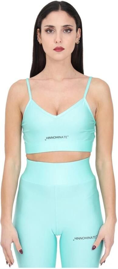 Hinnominate Luxe Glanzende Groene Polyamide Top Green Dames