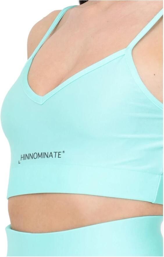 Hinnominate Luxe Glanzende Groene Polyamide Top Green Dames - Foto 2