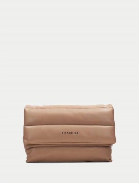 Hispanitas Chicude Schoudertas met Gewatteerd Ontwerp Beige Dames