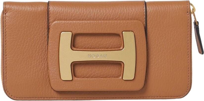 Hogan Continental Ritsportemonnee Bruin Dames