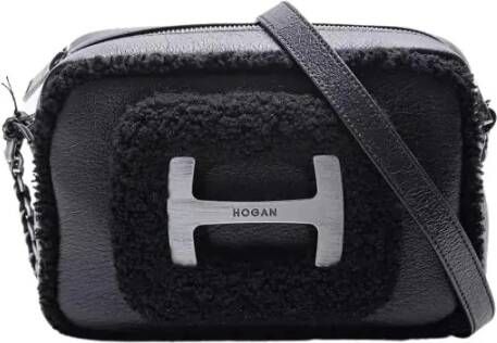 Hogan Elegante Zwarte Cross Body Tas Zwart Dames