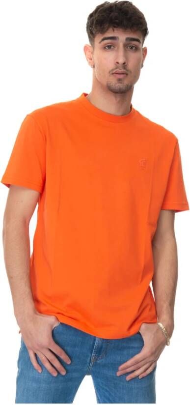 Hogan Klassieke Logo T-shirt Oranje Heren