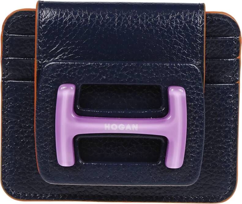 Hogan Stijlvolle Baltic Chiaro Nero H-Bag Cardholder Zwart Dames