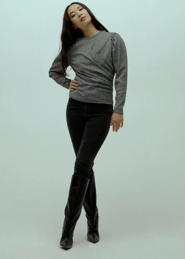 Homage High Waist Slim Fit Jeans Carrie Black Dames - Foto 3