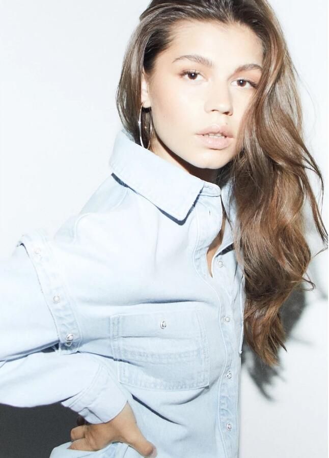 Homage to Denim spijkerjurk met afneembare mouwen light blue denim - Foto 2