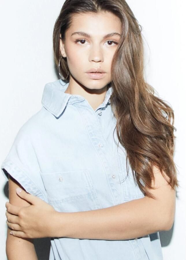 Homage to Denim spijkerjurk met afneembare mouwen light blue denim - Foto 5