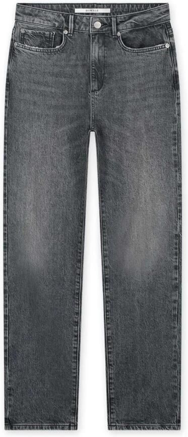 Homage to Denim mid waist relaxed straight leg jeans Scotti vintage grey