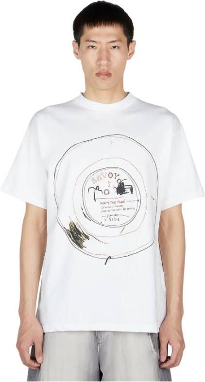 Honey Fucking Dijon Basquiat Grafische Print T-Shirt Wit Heren
