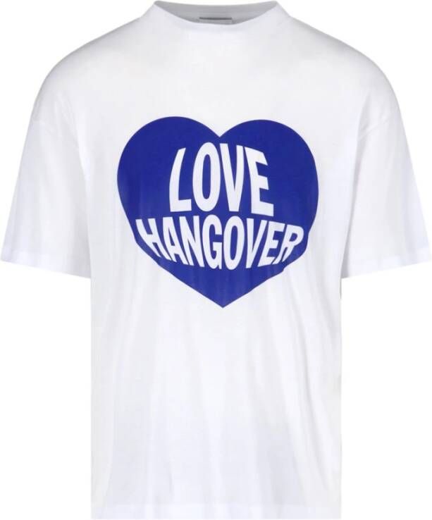 Honey Fucking Dijon Love Hangover Wit T-Shirt Wit Heren