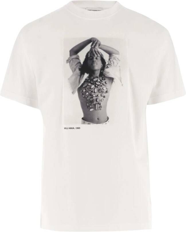Honey Fucking Dijon Katoenen Grafisch Print T-Shirt White Heren