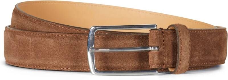 Howard London Bruin Suède Leren Riem Brown Heren