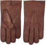 Howard London Bruine Leren Handschoenen voor Heren Bruin Heren - Thumbnail 1