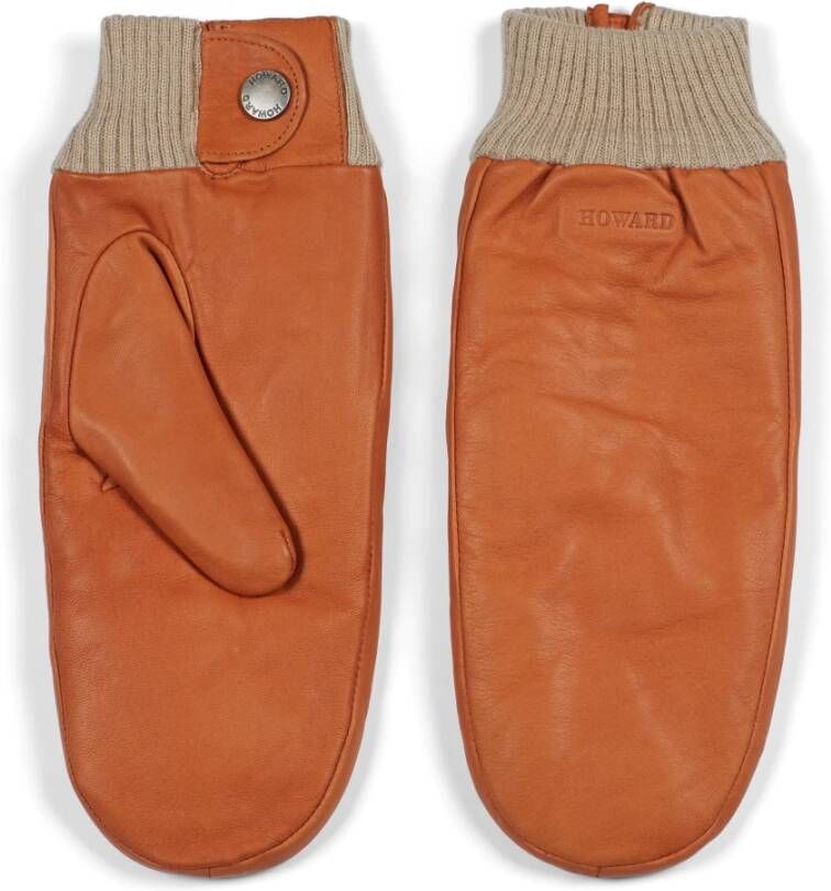 Howard London Dames Leren Handschoenen van Premium Kwaliteit Bruin Heren