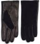 Howard London Dames Leren Handschoenen Zwart Black Heren - Thumbnail 1