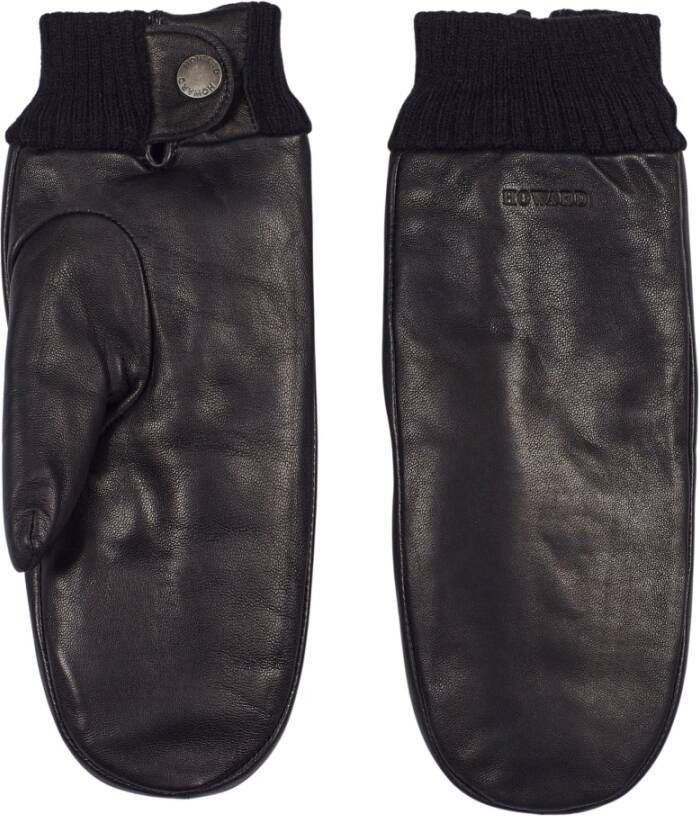 Howard London Dames Leren Handschoenen Zwart Black Heren