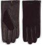 Howard London Donkerbruine Leren Handschoenen voor Dames Zwart Heren - Thumbnail 1