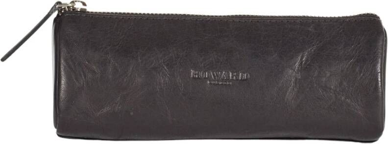 Howard London Handgemaakte Leren Hoes in Zwart Black Dames