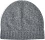 Howard London Klassieke Grijze Cashmere Beanie Grijs Heren - Thumbnail 1