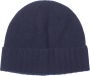 Howard London Klassieke Navy Cashmere Beanie Blauw Heren - Thumbnail 1