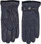 Howard London Navy Leren Gevlochten Handschoenen Blauw Heren - Thumbnail 1
