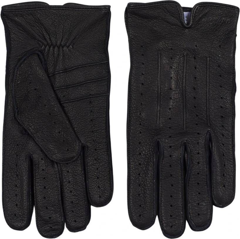 Howard London Premium Zwarte Leren Handschoenen Zwart Heren