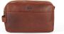 Howard London Bruin lederen heren toilettas Brown Heren - Thumbnail 1