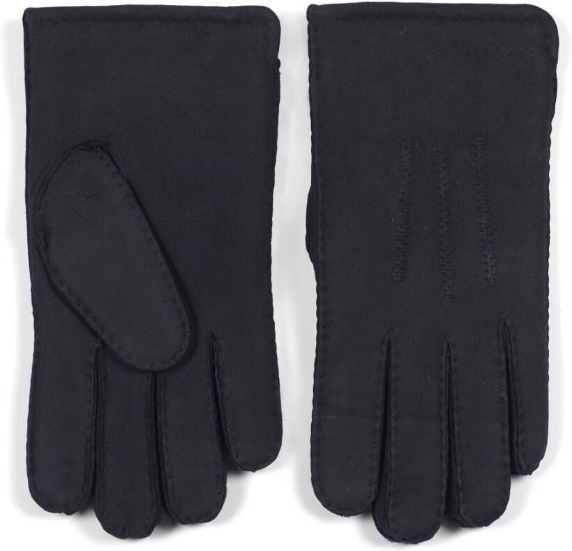 Howard London Zwarte Leren Handschoenen voor Heren Zwart Heren