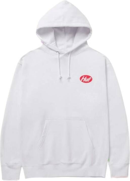 HUF Witte Cereal Killer Hoodie Lange Mouw White Heren