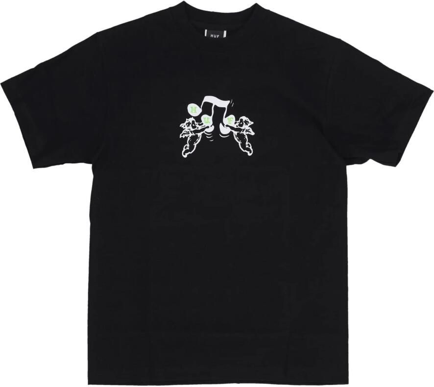 HUF Zwarte Song Tee Korte Mouw T-shirt Black Heren