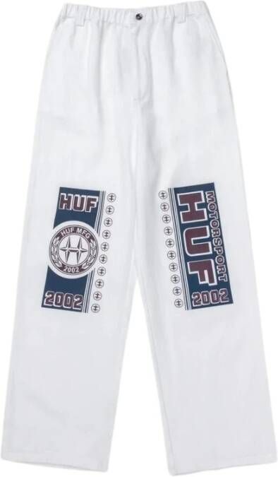 HUF Rechte broek Wit Dames