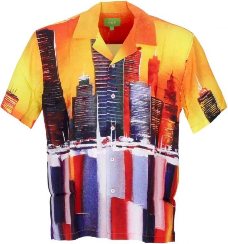 HUF Shirts met korte mouwen Oranje Heren