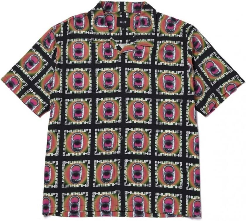 HUF Shirts met korte mouwen Zwart Heren