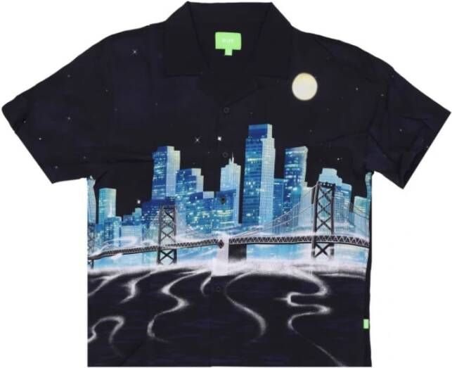 HUF Manhattan Korte Mouw Top Shirt Black Heren
