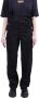 HUF Zwarte Geborstelde Katoenen Broek Black Dames - Thumbnail 1
