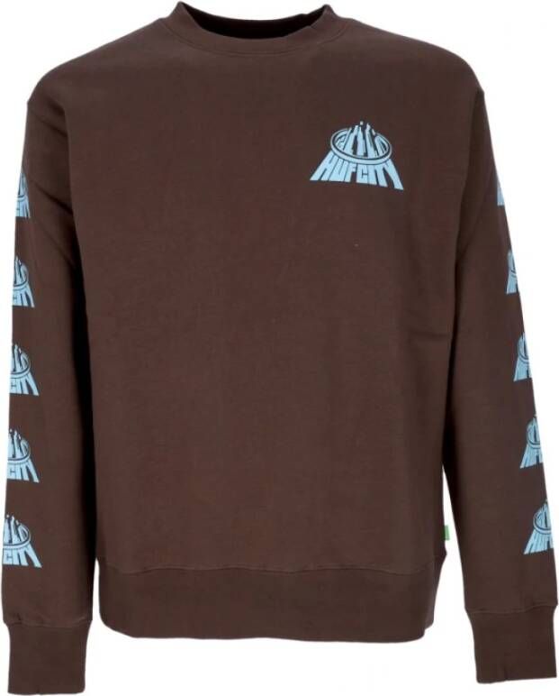 HUF Sweatshirt Bruin Heren
