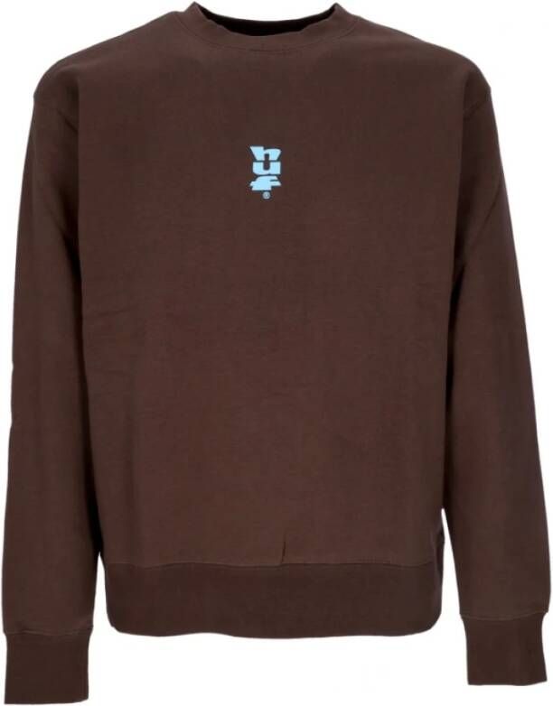 HUF Sweatshirt Bruin Heren