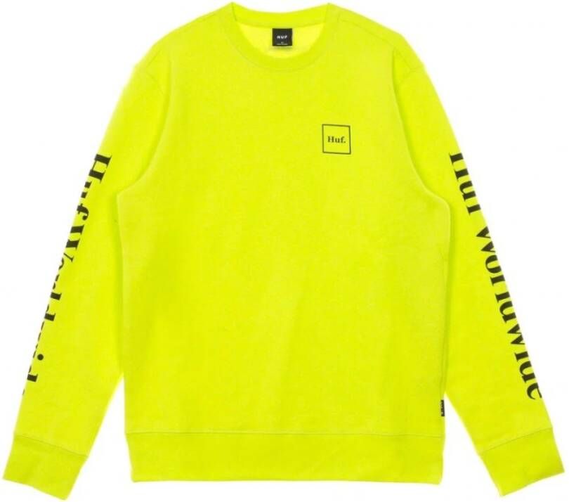 HUF Sweatshirts Geel Heren