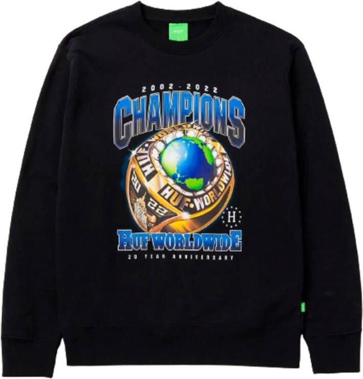 HUF Kampioenen Crewneck Sweatshirt Zwart Black Heren