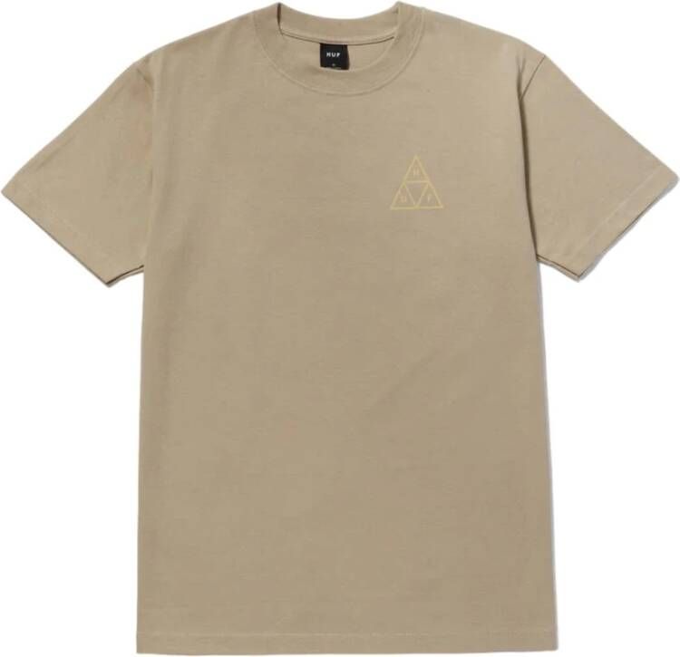 HUF Driehoek Tee Set Korte Mouw Katoen Beige Heren