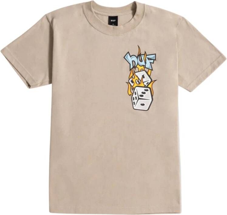 HUF T-Shirts Beige Heren