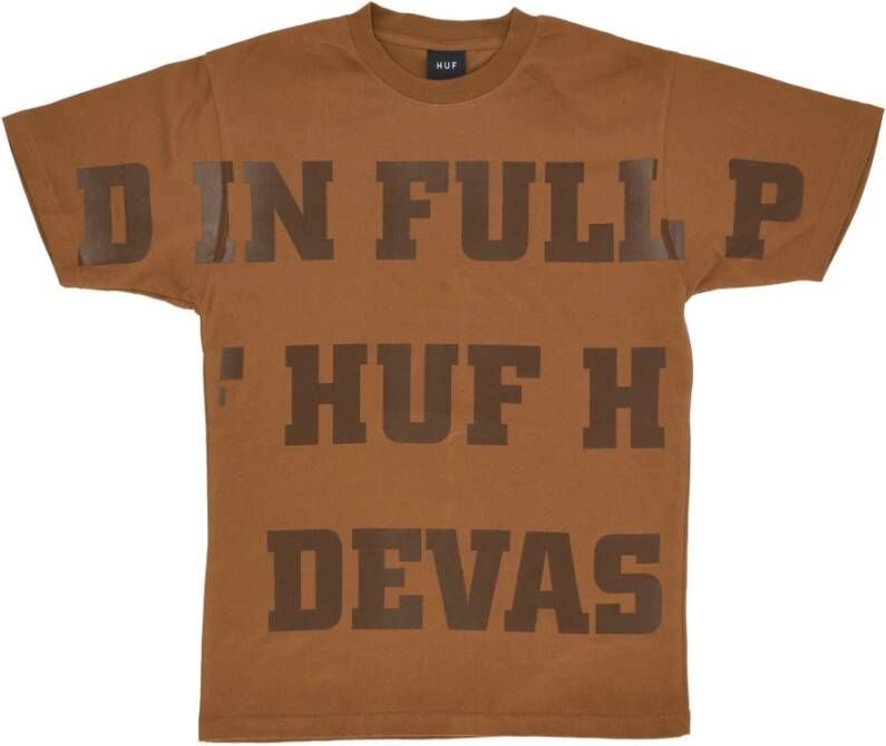 HUF T-Shirts Bruin Heren