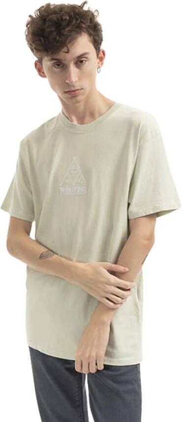 HUF Groene Heren Crew Neck T-Shirt Green Heren
