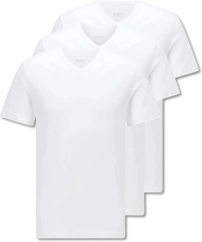Hugo Boss 3-pack regelmatig fit T-shirts Wit Heren
