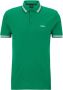 Hugo Boss Ademende Piqué Polo met Sportieve Strepen Groen Heren - Thumbnail 1