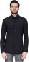 Hugo Boss business overhemd slim fit zwart effen semi-wide - Thumbnail 1