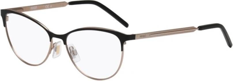 Hugo Boss Bicolor Metalen Frames Zwart Goud Wijzerplaat Multicolor Dames