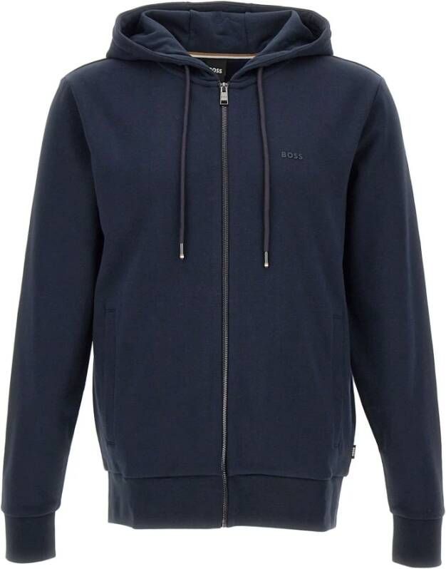 Hugo Boss Donkerblauw Katoenen Shirt Blue Heren