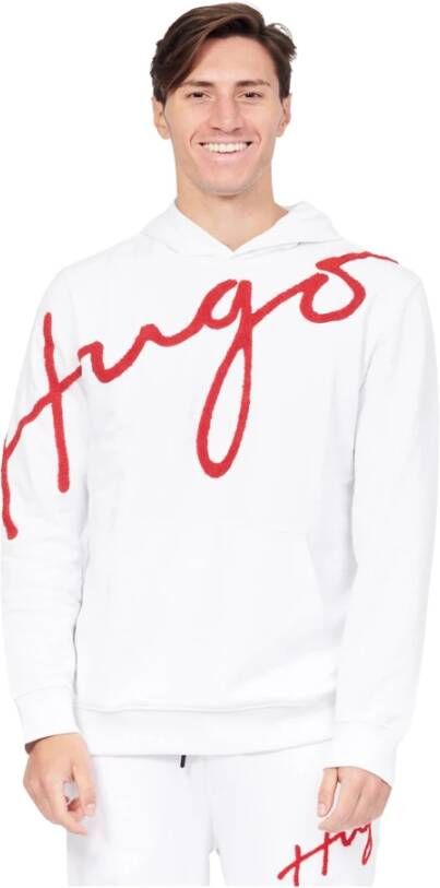 Hugo Boss Sweatshirts Wit Heren
